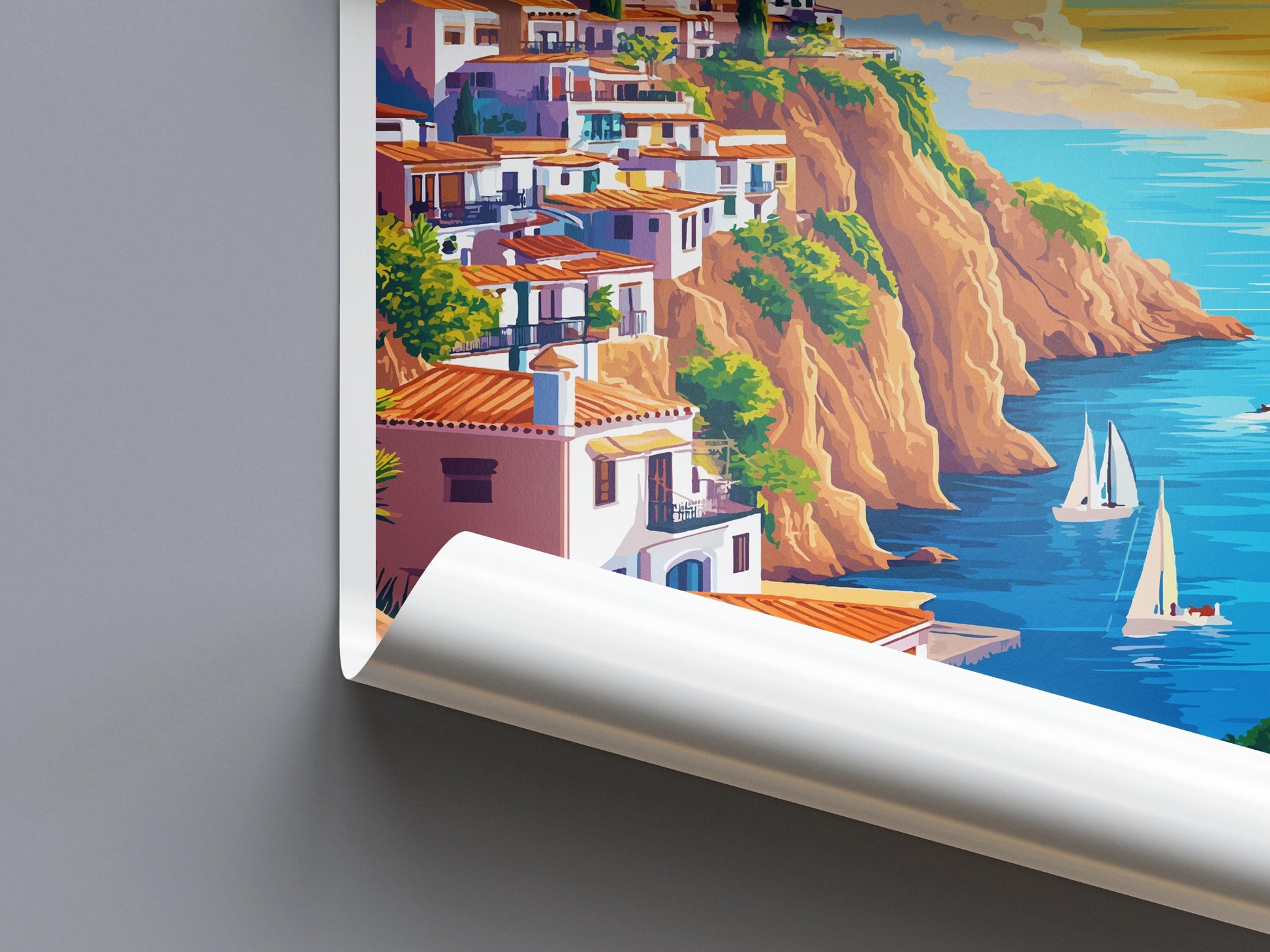 Malaga Travel Print Wall Art Malaga Wall Hanging Home Décor Malaga Gift Art Lovers Spain Art Lover Gift Malaga Wall Décor Malaga Spain Decor
