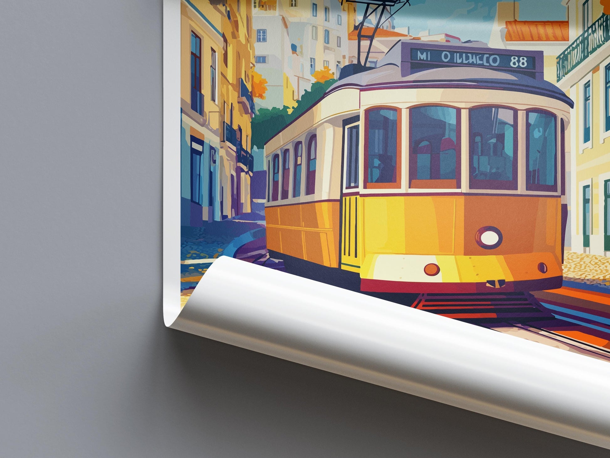 Lisbon Travel Print Wall Art Lisbon Wall Hanging Home Décor Lisbon Gift Art Lovers Portugal Art Lover Gift Lisbon Poster