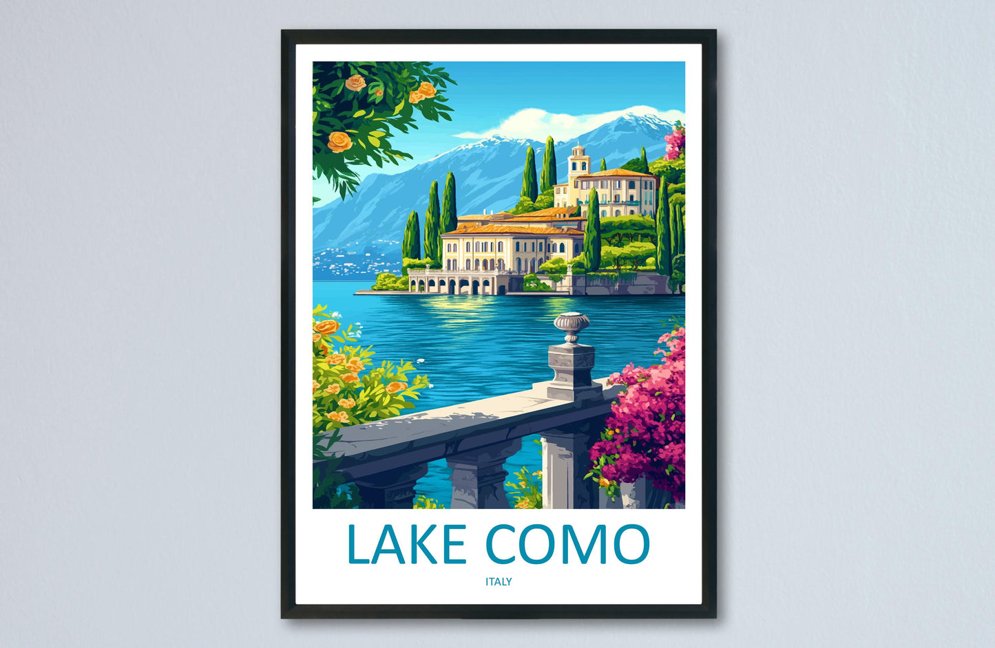 Lake Como Travel Print