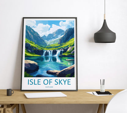 Isle Of Skye Travel Print Wall Art Isle Of Skye Wall Hanging Home Décor Isle Of Skye Gift Art Lovers Scotland Art Lover Gift Isle Of Skye