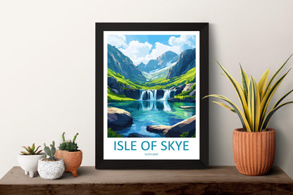 Isle Of Skye Travel Print Wall Art Isle Of Skye Wall Hanging Home Décor Isle Of Skye Gift Art Lovers Scotland Art Lover Gift Isle Of Skye