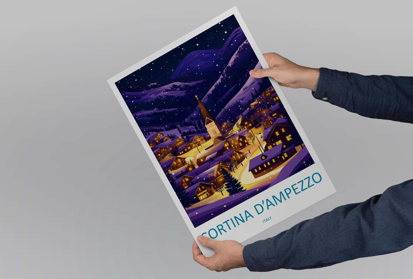 Cortina d'ampezzo Travel Print Wall Art Cortina d'ampezzo Wall Hanging Home Decoration Cortina d'ampezzo Gift Art Lovers Wall Art Print Art