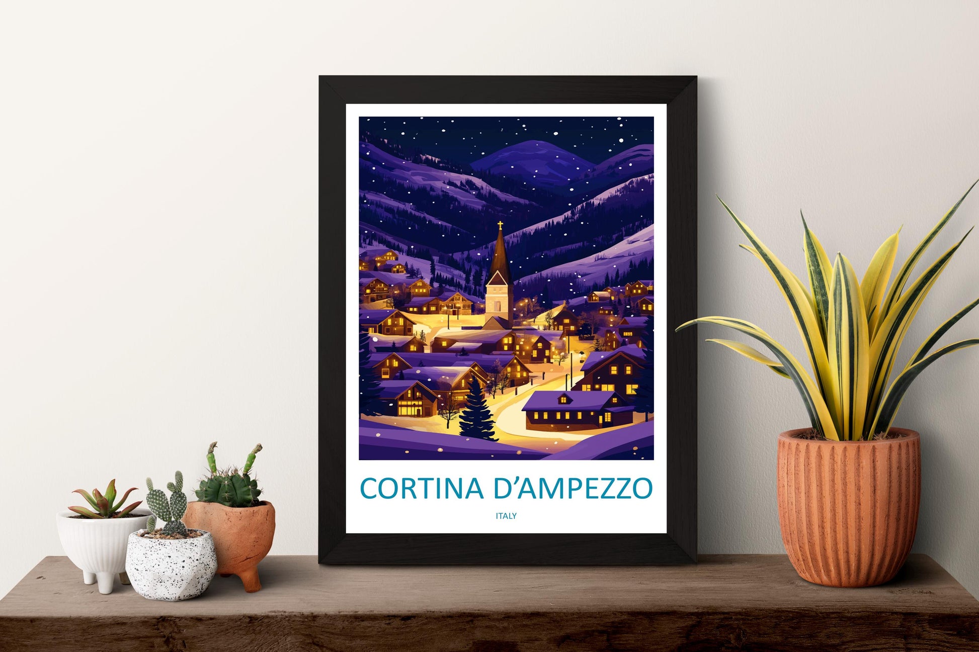 Cortina d'ampezzo Travel Print Wall Art Cortina d'ampezzo Wall Hanging Home Decoration Cortina d'ampezzo Gift Art Lovers Wall Art Print Art