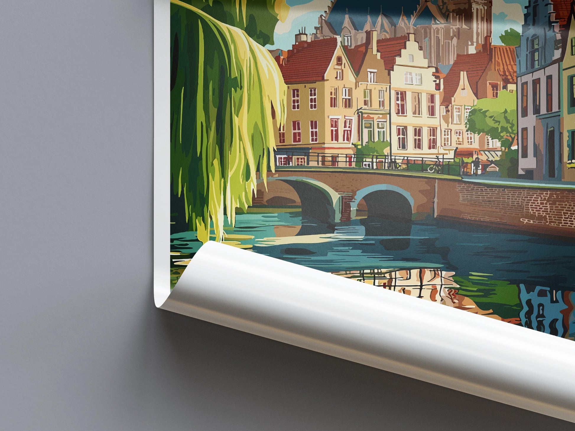 Belgium Travel Print Wall Art Belgium Wall Hanging Home Décor Belgium Gift Art Lovers Belgium Art Lover Gift Brussels Wall Décor