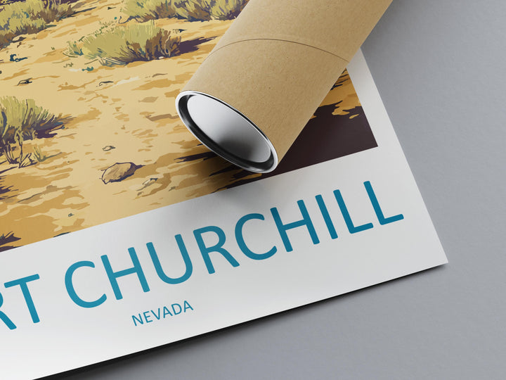 Fort Churchill Travel Print Fort Churchill Wall Decor Nevada Fort Churchill Art Fort Churchill Wall Art Nevada Poster Gift Fort Churchill