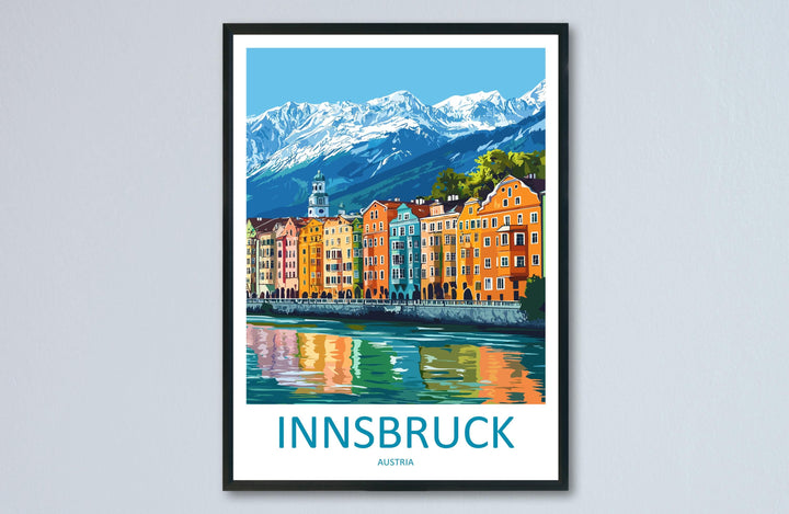 Innsbruck Print Innsbruck Home Decor Landscape Art Print Innsbruck Wall Art for Austria Enthusiast Gift Wall Hanging Innsbruck Austria Print