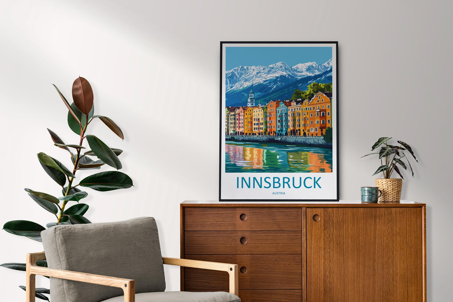 Innsbruck Print Innsbruck Home Decor Landscape Art Print Innsbruck Wall Art for Austria Enthusiast Gift Wall Hanging Innsbruck Austria Print