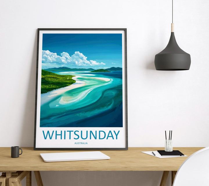 Whitsunday Travel Print Wall Art Whitsunday Wall Hanging Home Décor Whitsunday Gift Art Lovers Wall Art Australia Travel Print Whitsunday