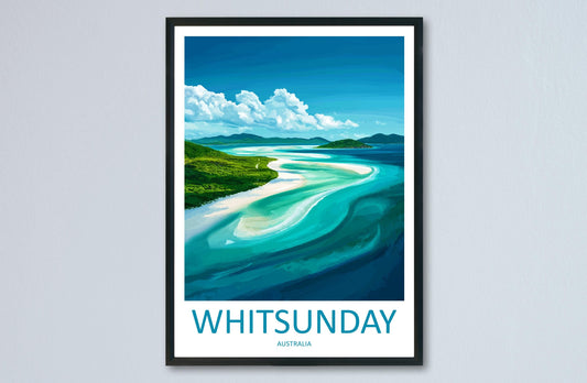 Whitsunday Travel Print Wall Art Whitsunday Wall Hanging Home Décor Whitsunday Gift Art Lovers Wall Art Australia Travel Print Whitsunday