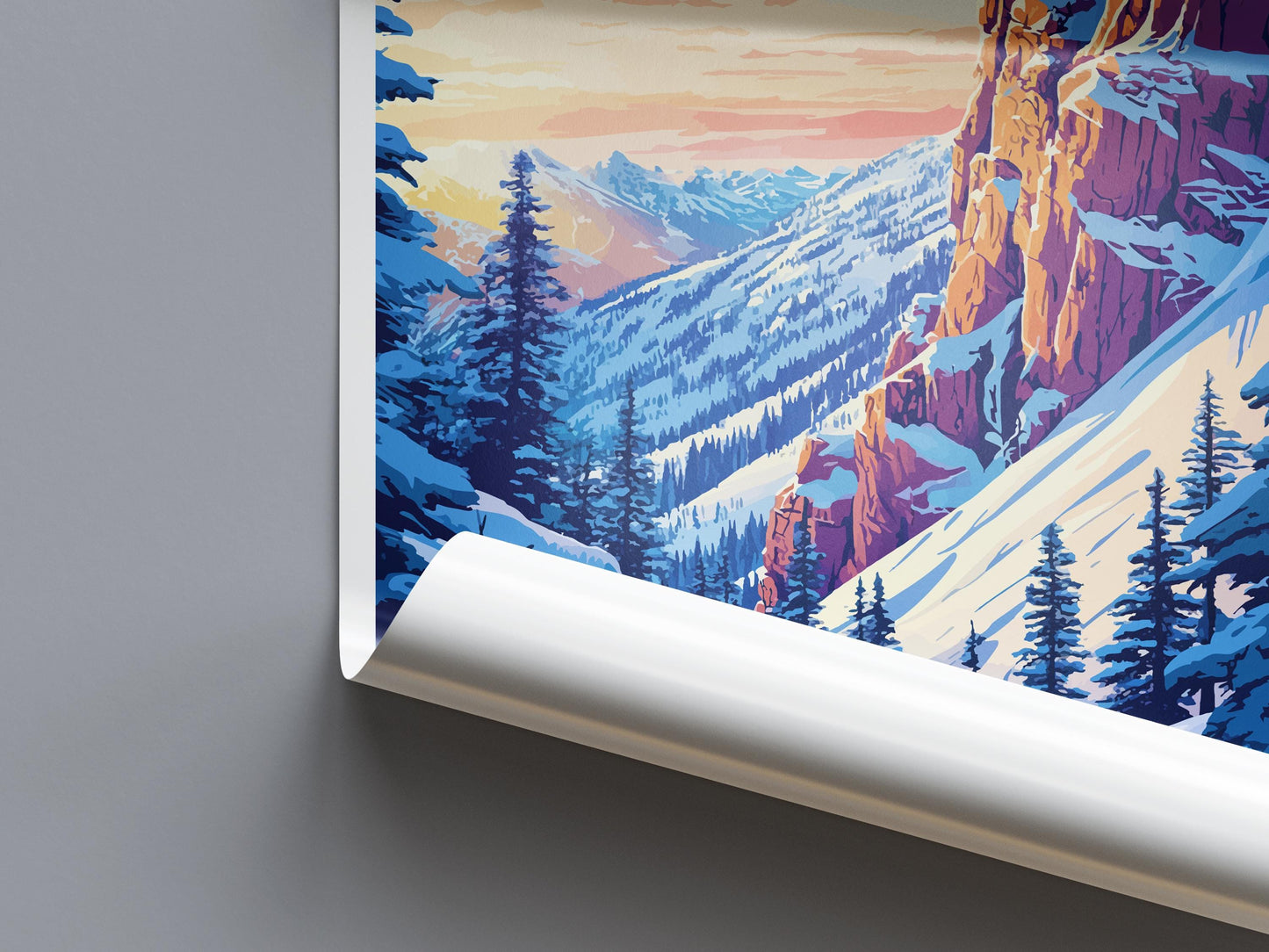Vail Ski Resort Travel Print Wall Art Vail Ski Resort Wall Hanging Home Décor Vail Gift Art Lovers Ski Art Lover Gift Vail Print Skiing