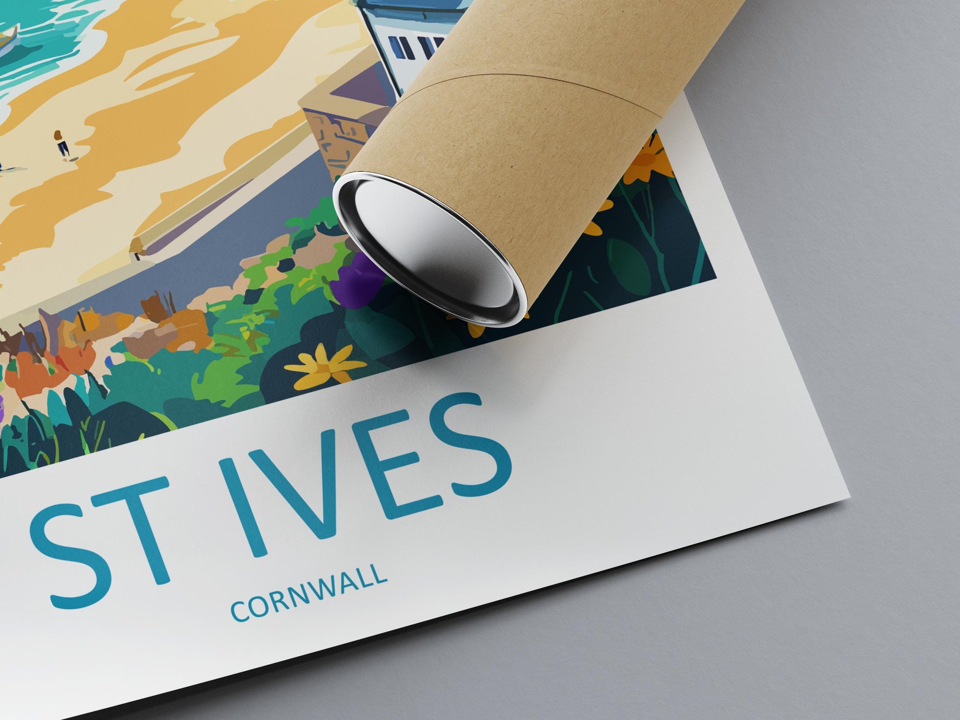 St Ives Travel Print Wall Art St Ives Wall Hanging Home Décor St Ives Gift Art Lovers Cornwall Art Lover Gift