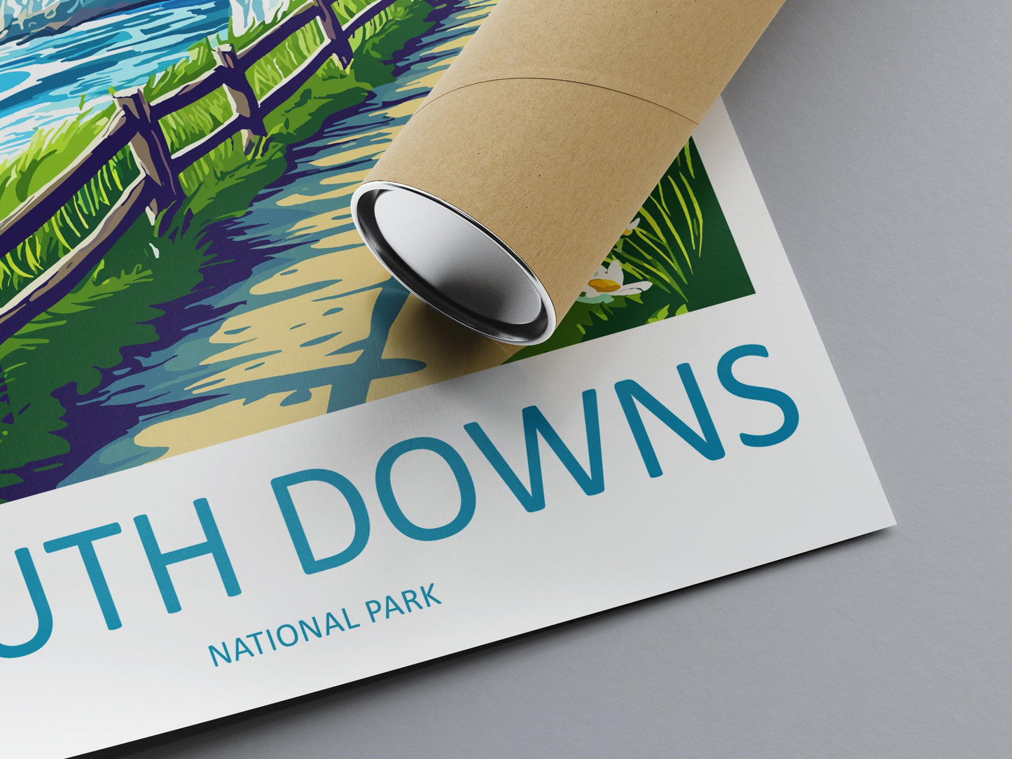 South Downs Travel Print Wall Art South Downs Wall Hanging Home Decor South Downs Gift Art Lovers Wall Art AONB Wall Print AONB Travel Print