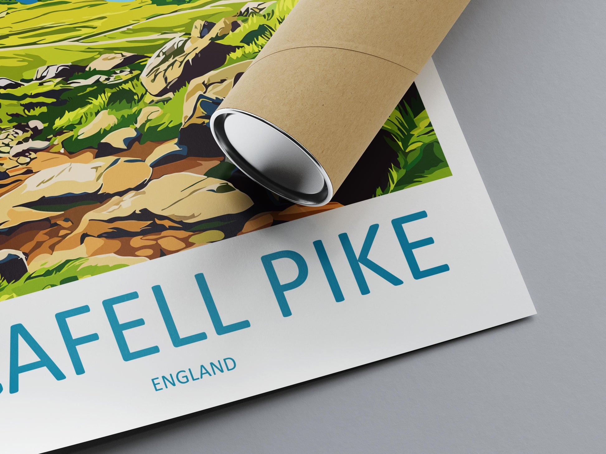 Scafell Pike Travel Print Wall Art Scafell Pike Wall Hanging Home Décor Scafell Pike Gift Art Lovers England Art Lover Gift Scafell Pike