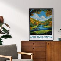 Apple River Canyon State Park Travel Print Apple River Wall Decor Illinois Apple River Art Apple River Wall Art Poster Gift Nature Lovers