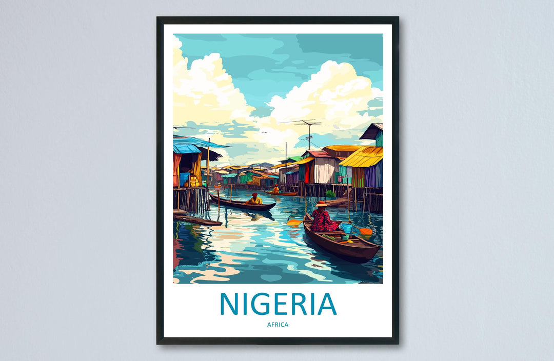 Nigeria Travel Print Nigeria Wall Decor Nigeria Art Nigeria Wall Art Africa Poster Gift for Cultural and Nature Lovers