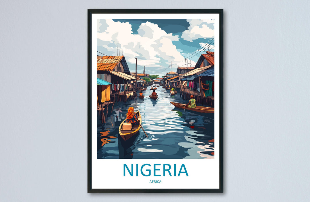 Nigeria Travel Print Nigeria Wall Decor Nigeria Art Nigeria Wall Art Africa Poster Gift for Cultural Nigeria Africa Poster Travel Print