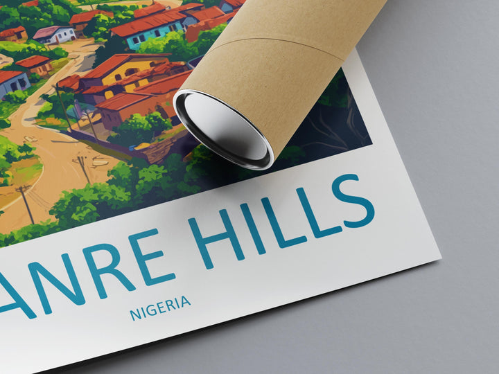 Idanre Hills Travel Print Idanre Hills Wall Decor Nigeria Idanre Hills Art Idanre Hills Wall Art Africa Poster Nigeria Africa Print Idanre