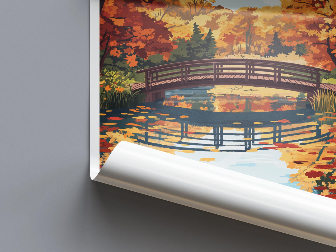 Chain O’Lakes State Park Travel Print Chain O’Lakes Wall Decor Illinois Chain O’Lakes Art Chain O’Lakes Wall Art Illinois Poster Gift