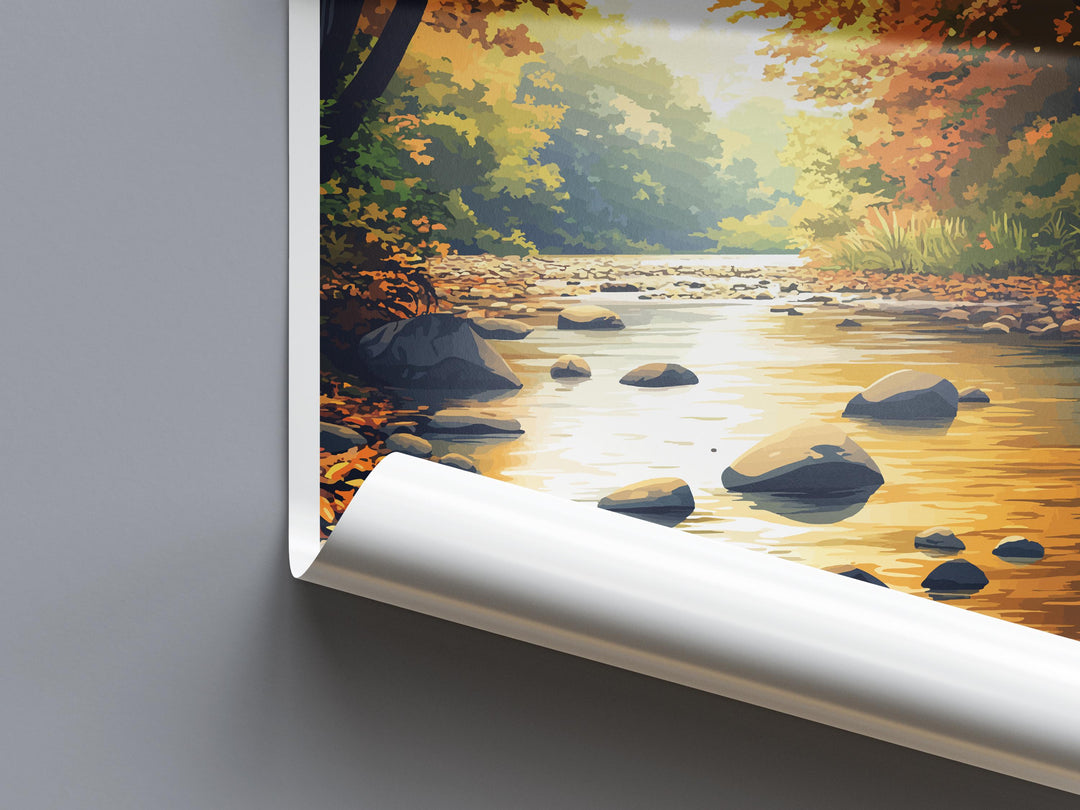 Kankakee River State Park Travel Print Kankakee River Wall Decor Illinois Kankakee River Art Kankakee River Wall Art Illinois Poster