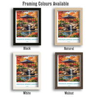 Anderson Japanese Gardens Travel Print Anderson Gardens Wall Decor Illinois Anderson Gardens Art Anderson Japanese Gardens Wall Art Poster