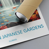 Anderson Japanese Gardens Travel Print Anderson Gardens Wall Decor Illinois Anderson Gardens Art Anderson Japanese Gardens Wall Art Poster
