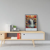 Anderson Japanese Gardens Travel Print Anderson Gardens Wall Decor Illinois Anderson Gardens Art Anderson Japanese Gardens Wall Art Poster
