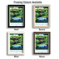 Anderson Japanese Gardens Travel Print Anderson Gardens Wall Decor Illinois Anderson Gardens Art Anderson Japanese Gardens Wall Art Poster