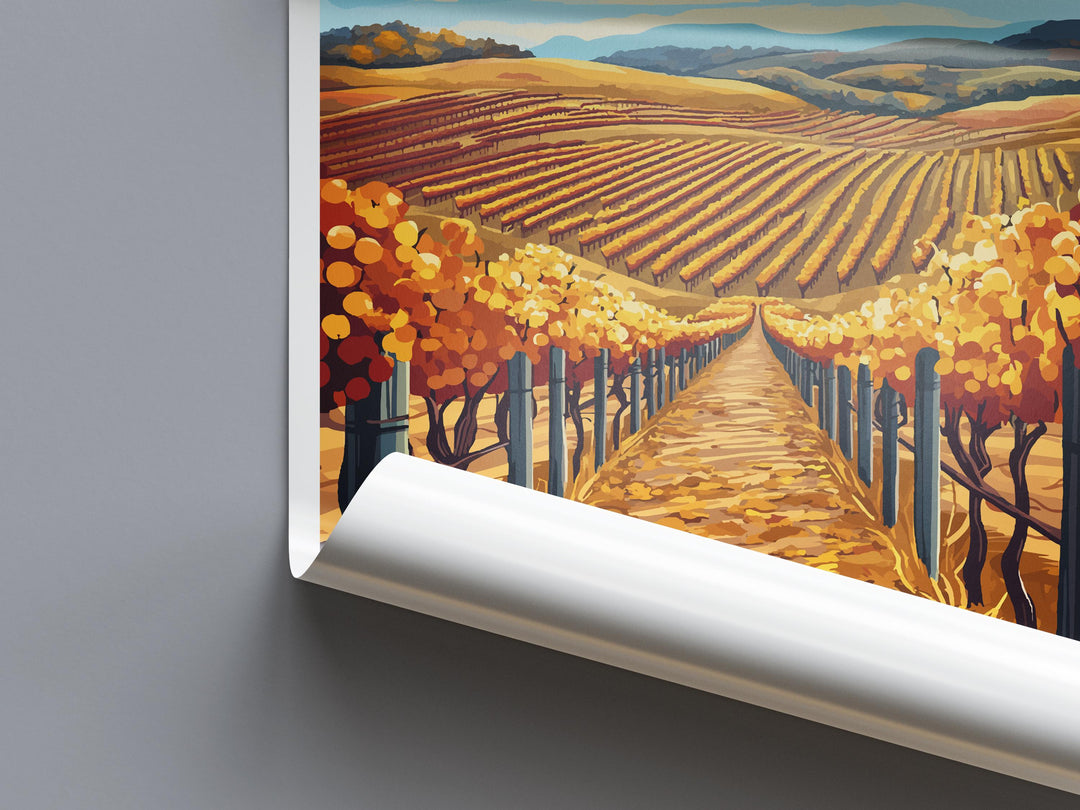 Southern Illinois Wine Trail Travel Print Southern Illinois Wall Decor Illinois Wine Trail Art Illinois Wall Art Poster Gift for Wine Lovers
