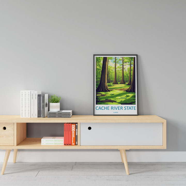 Cache River State Natural Area Travel Print Cache River Wall Decor Illinois Cache River Art Cache River Wall Art Poster Gift Nature Lovers