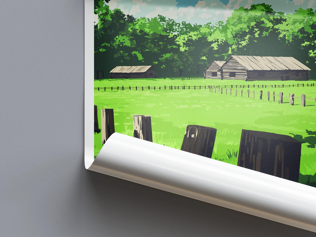 Fort Massac State Park Travel Print Fort Massac Wall Decor Illinois Fort Massac Art Fort Massac Wall Art Poster Gift for History Lovers