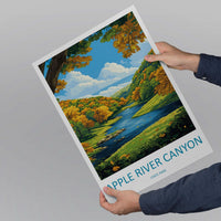 Apple River Canyon State Park Travel Print Apple River Wall Decor Illinois Apple River Art Apple River Wall Art Poster Gift Nature Lovers