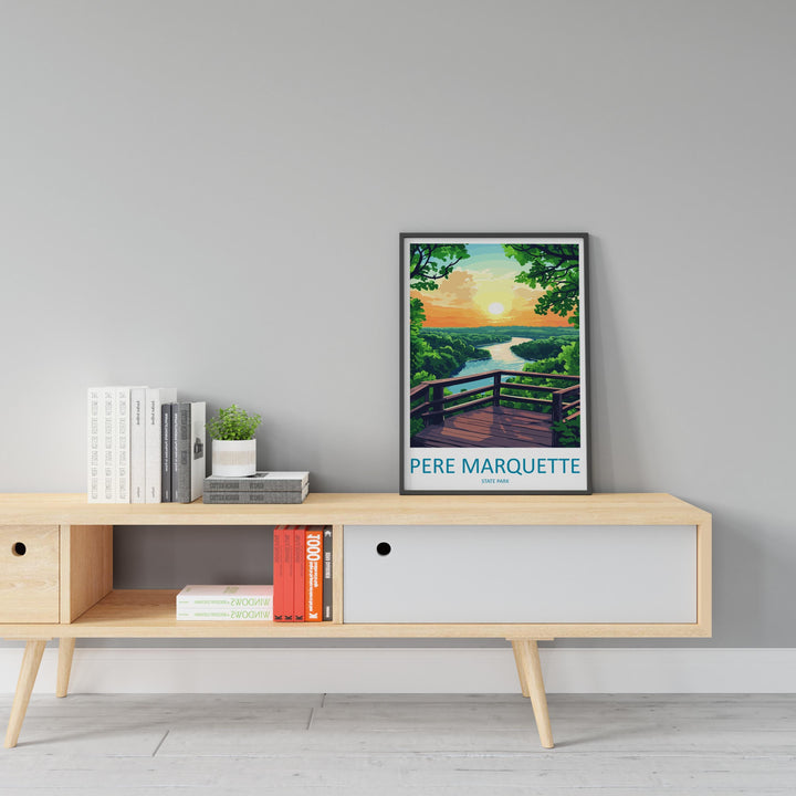 Pere Marquette State Park Travel Print Pere Marquette Wall Decor Illinois Pere Marquette Art Pere Marquette Wall Art Poster Gift Poster