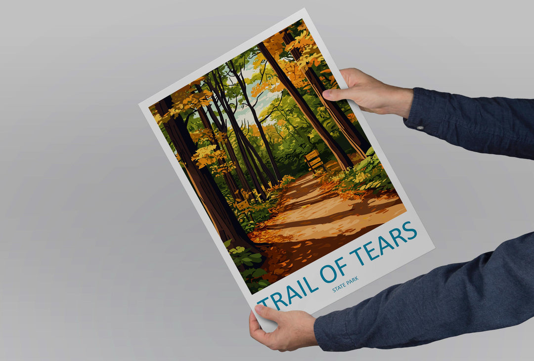 Trail of Tears State Park Travel Print Trail of Tears Wall Decor Missouri Trail of Tears Art Trail of Tears Wall Art Poster Gift for Nature