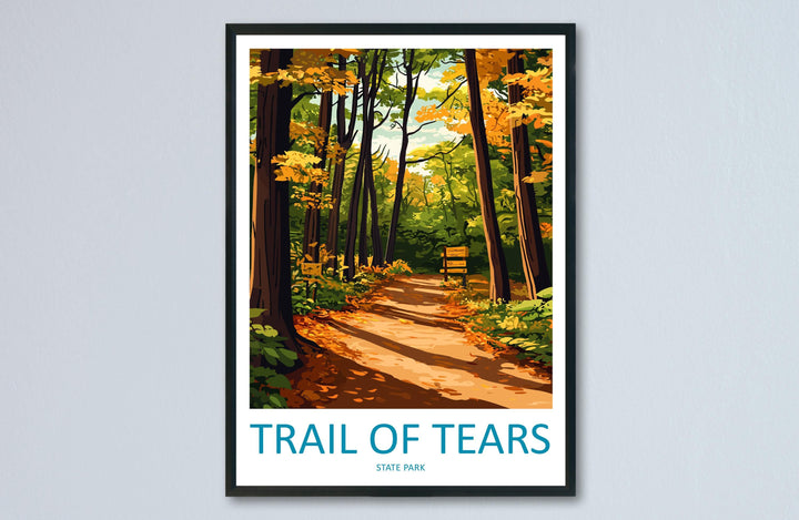 Trail of Tears State Park Travel Print Trail of Tears Wall Decor Missouri Trail of Tears Art Trail of Tears Wall Art Poster Gift for Nature
