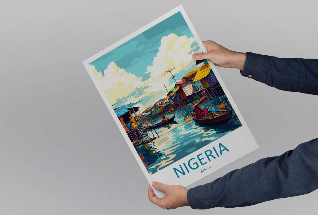 Nigeria Travel Print Nigeria Wall Decor Nigeria Art Nigeria Wall Art Africa Poster Gift for Cultural and Nature Lovers