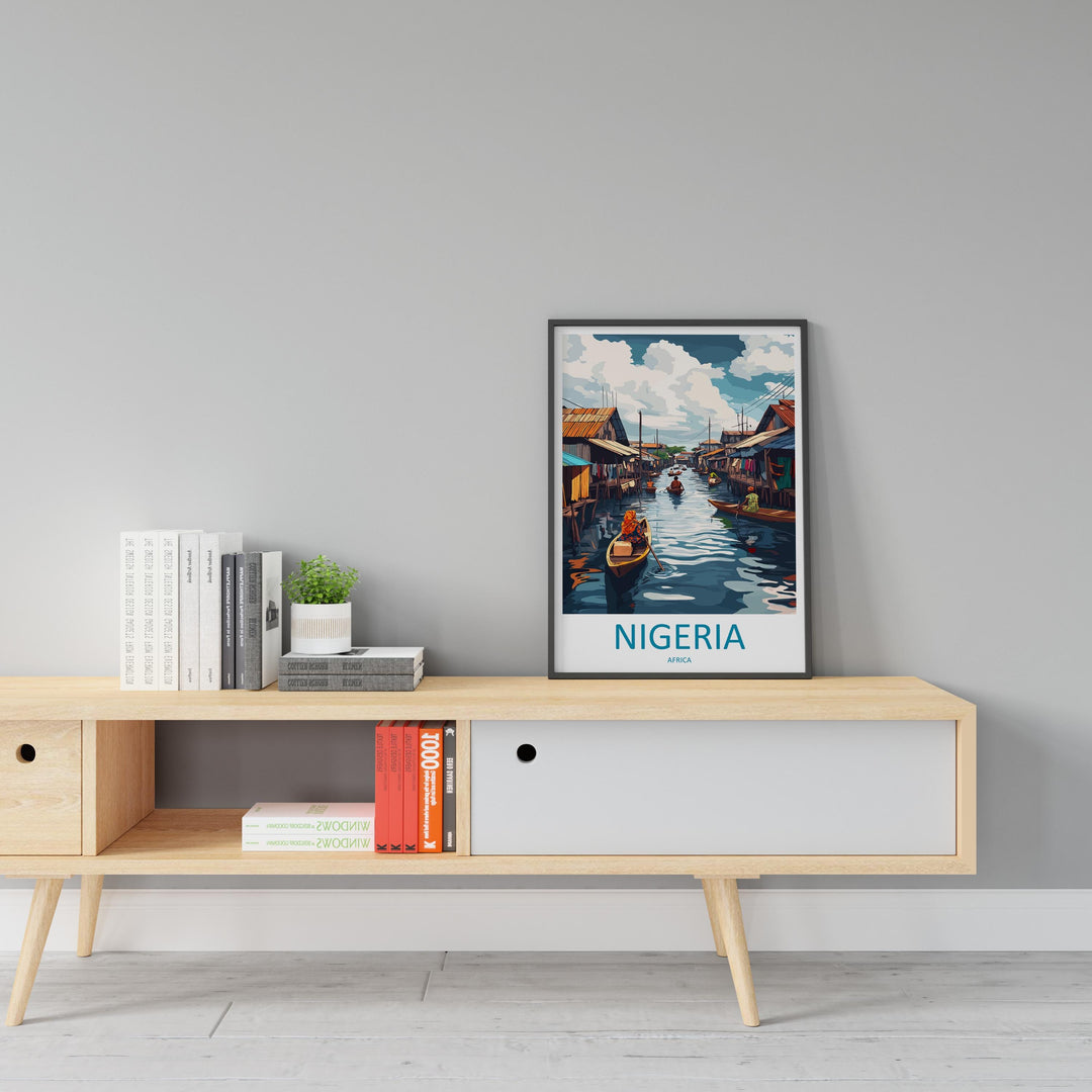 Nigeria Travel Print Nigeria Wall Decor Nigeria Art Nigeria Wall Art Africa Poster Gift for Cultural Nigeria Africa Poster Travel Print