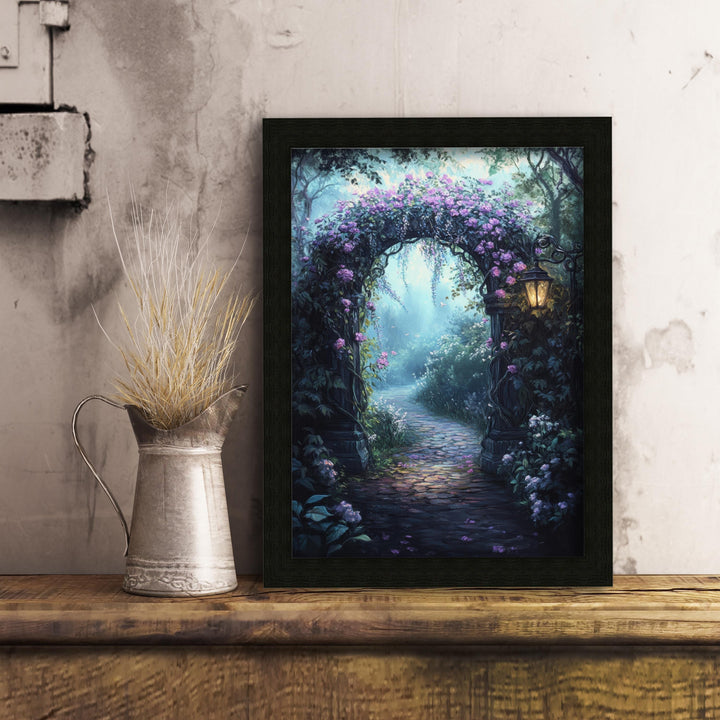 Witch Vine Archway Print: Vintage Gothic Garden Wall Decor