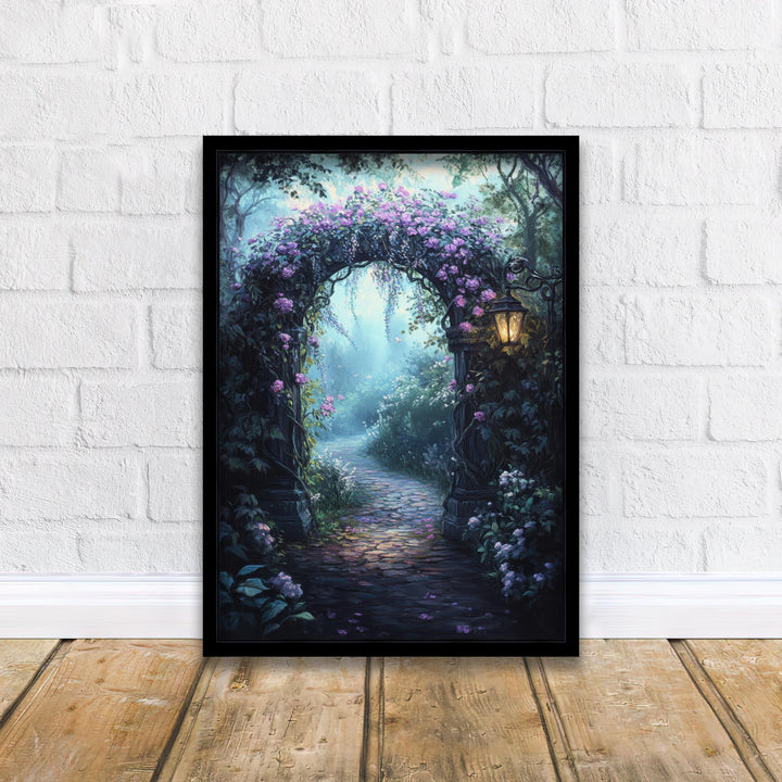 Witch Vine Archway Print: Vintage Gothic Garden Wall Decor