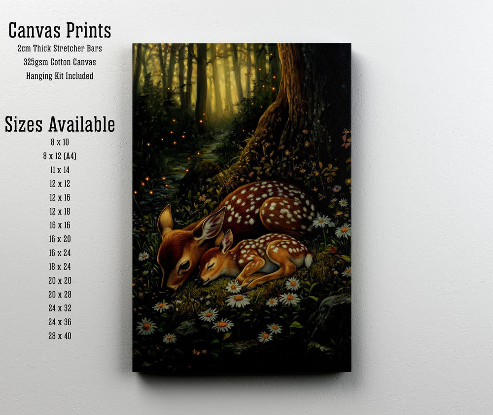 Vintage Deer Print: Cottagecore Woodland Animal Art