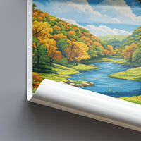 Apple River Canyon State Park Travel Print Apple River Wall Decor Illinois Apple River Art Apple River Wall Art Poster Apple River Art