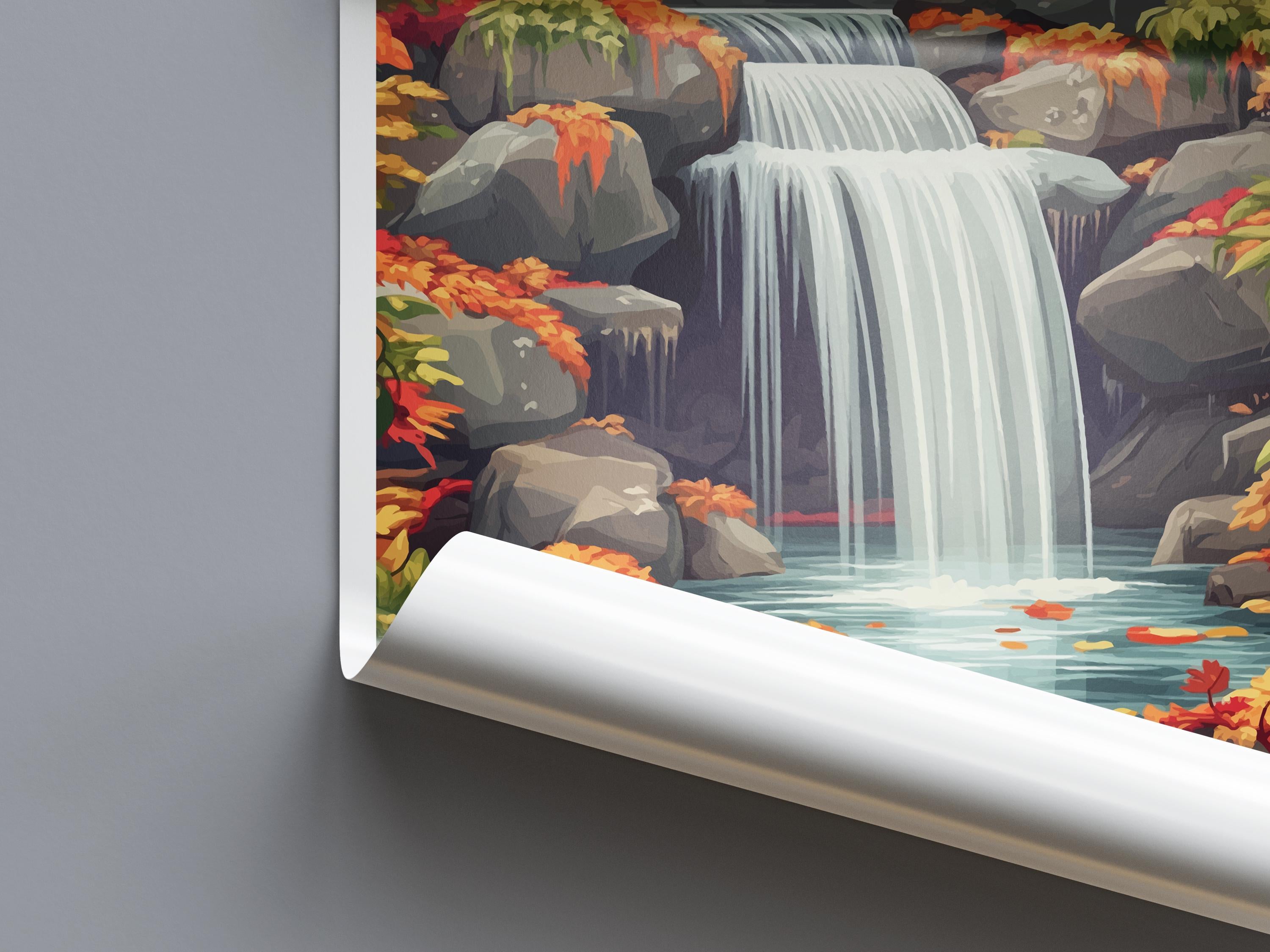 Anderson Japanese Gardens Travel Print Anderson Gardens Wall Decor Illinois Anderson Gardens Art Anderson Japanese Gardens Wall Art Poster