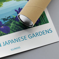 Anderson Japanese Gardens Travel Print Anderson Gardens Wall Decor Illinois Anderson Gardens Art Anderson Japanese Gardens Wall Art Poster