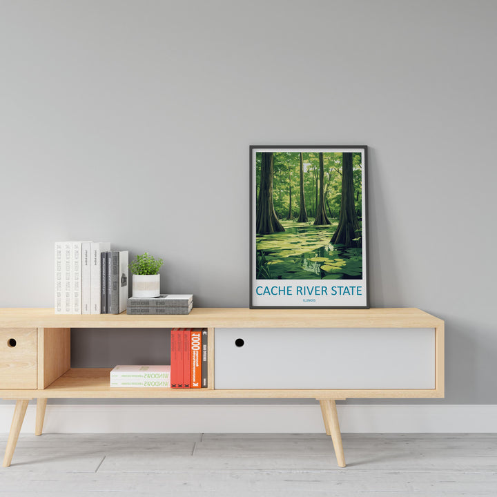 Cache River State Natural Area Travel Print Cache River Wall Decor Illinois Cache River Art Cache River Wall Art Poster Gift Nature Lovers