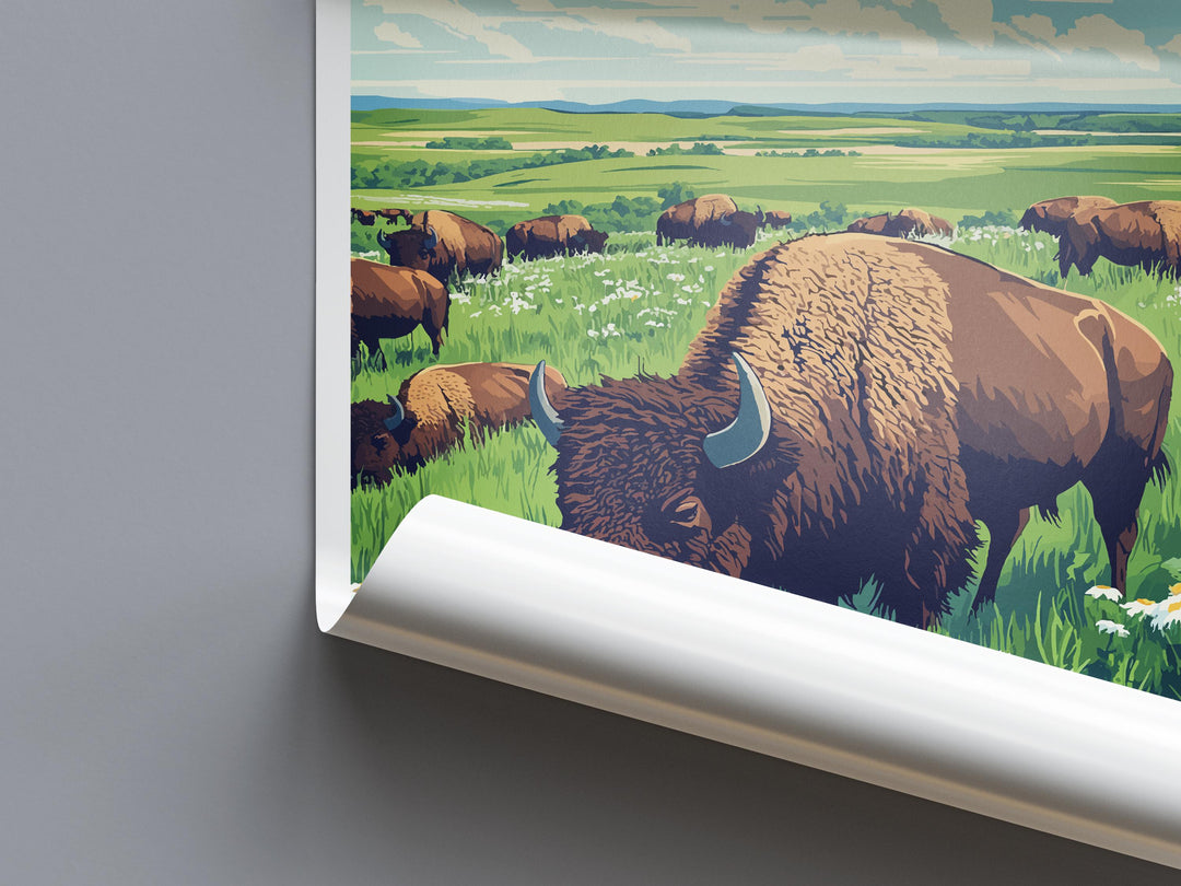 Midewin National Tallgrass Prairie Travel Print Midewin Wall Decor Illinois Midewin Art Midewin Wall Art Poster Gift Nature Prairie Lovers