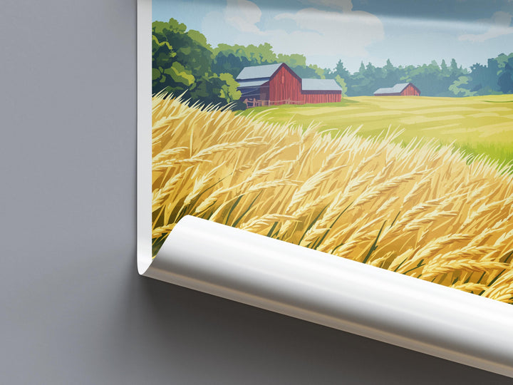 Midewin National Tallgrass Prairie Travel Print Midewin Wall Decor Illinois Midewin Art Midewin Wall Art Poster Gift Nature Prairie Lovers