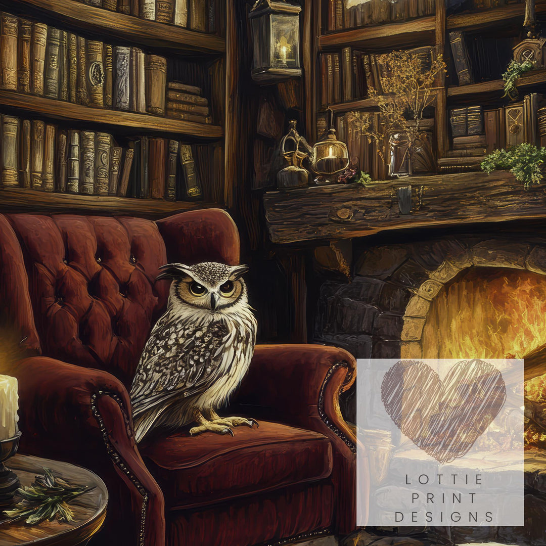 Spell Book Library Print: Vintage Gothic Cottagecore Wall Decor