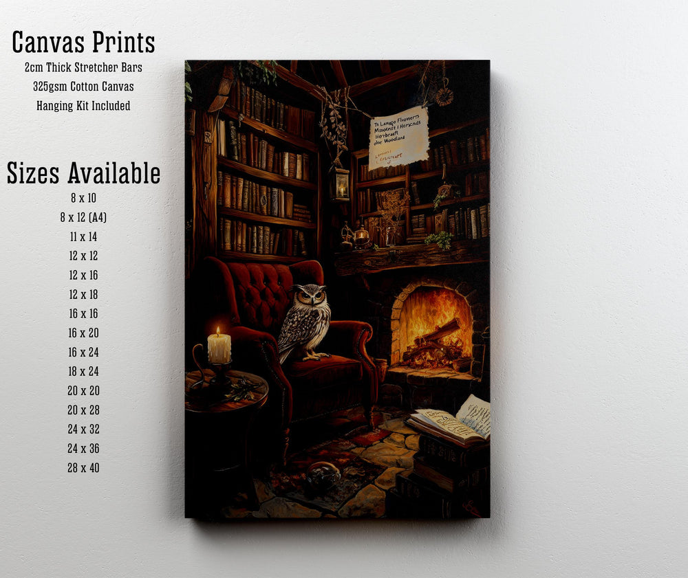 Spell Book Library Print: Vintage Gothic Cottagecore Wall Decor