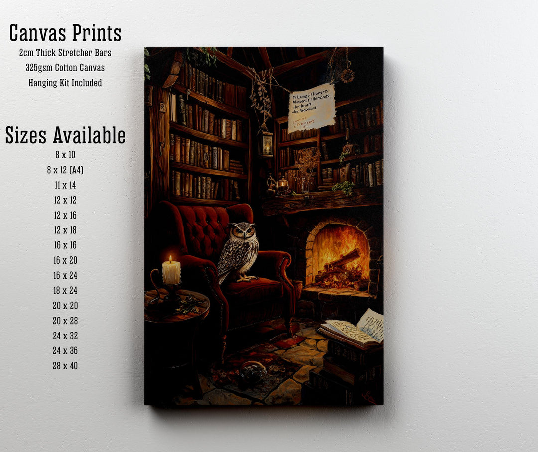 Spell Book Library Print: Vintage Gothic Cottagecore Wall Decor