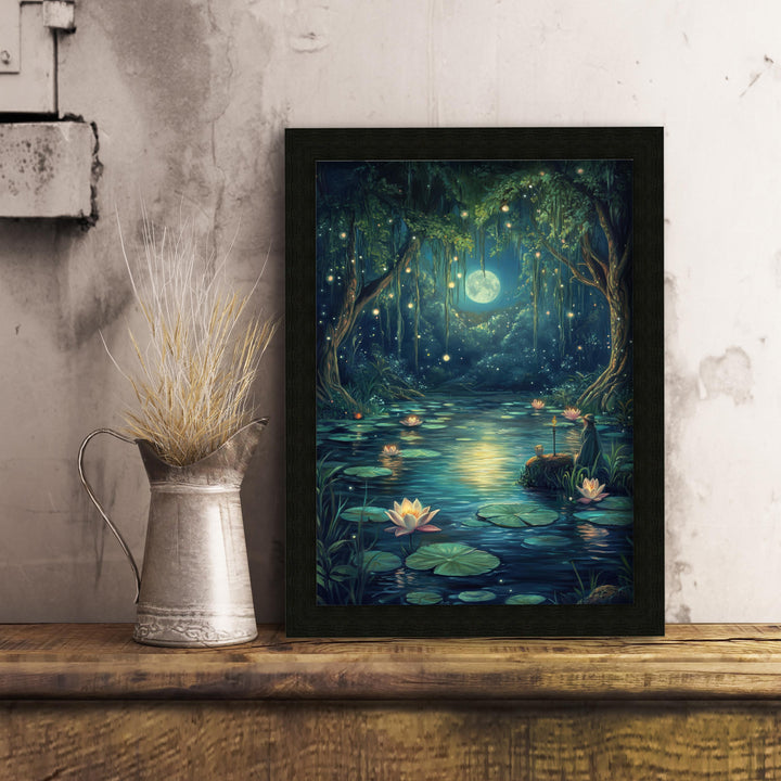 Witch's Pond Art Print | Vintage Cottagecore Wall Decor
