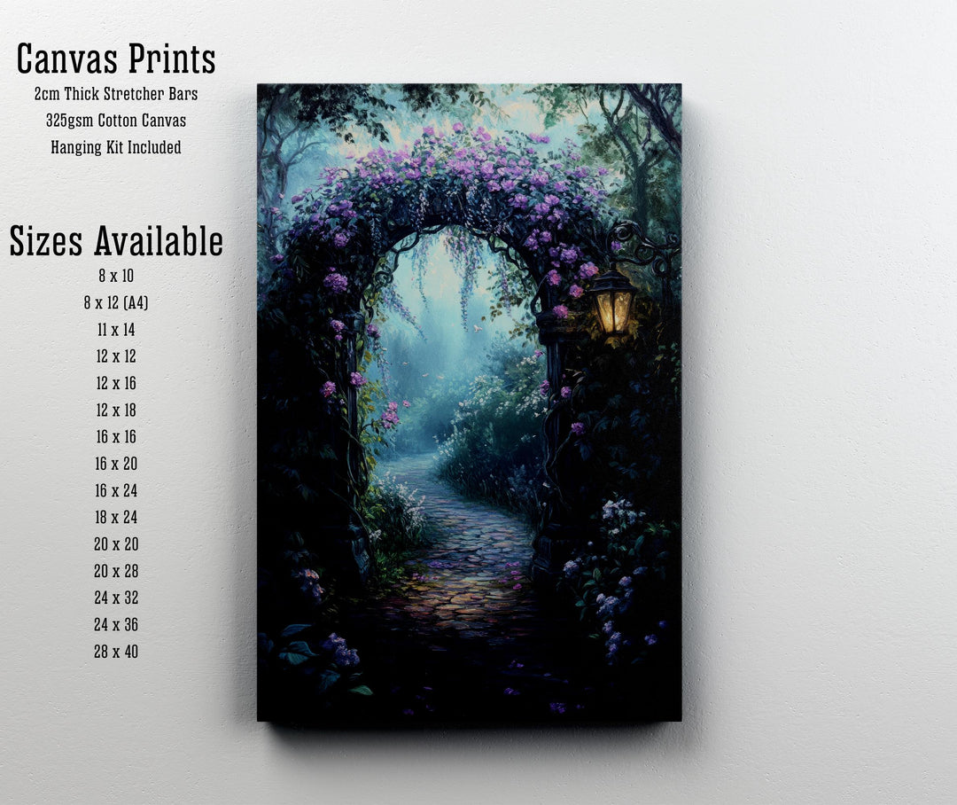 Witch Vine Archway Print: Vintage Gothic Garden Wall Decor